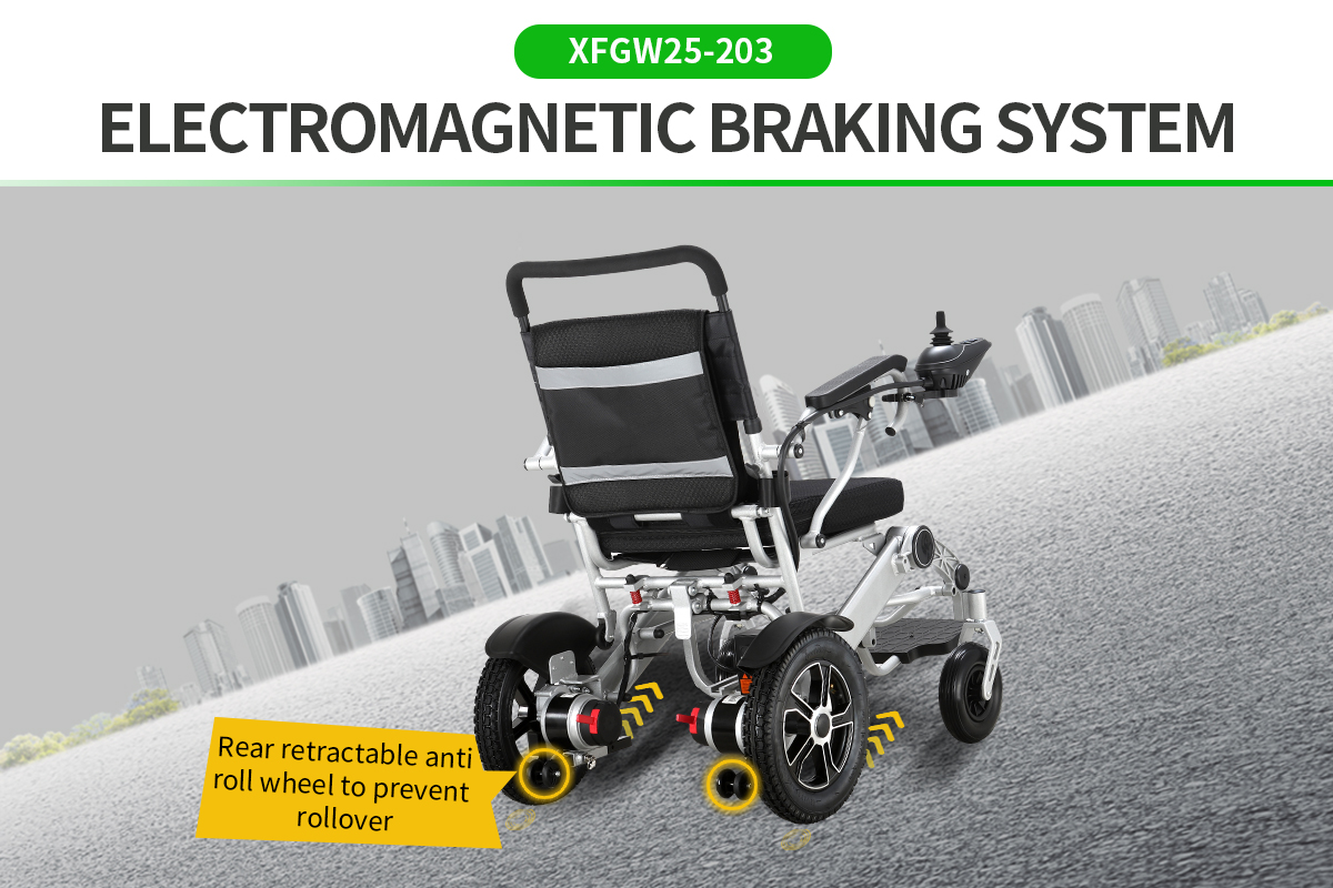 fauteuil roulant pliant &eacute;lectrique