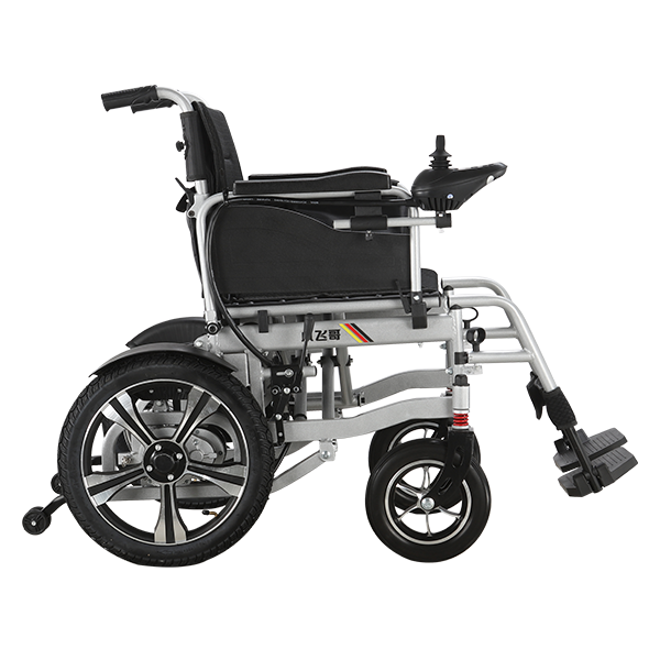 Fauteuil roulant électrique en acier à grandes roues avec frein manuel XFGW25-108XL 