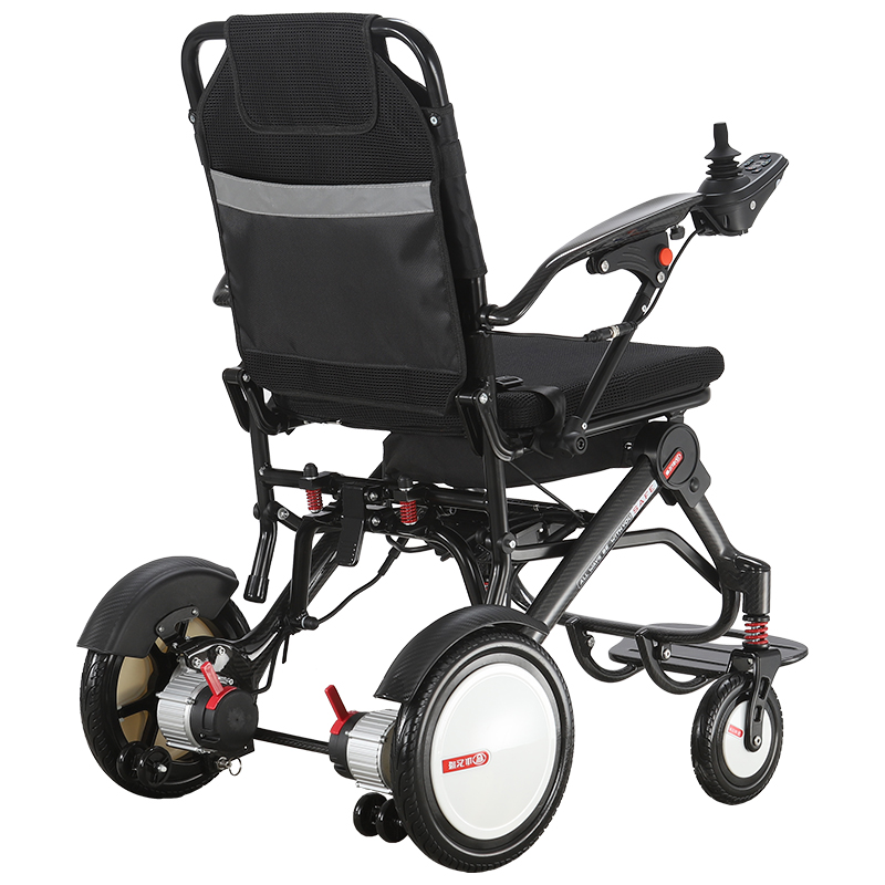 Fauteuil roulant électrique léger en fibre de carbone et alliage d'aluminium XFGN18-208CA