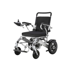 Fauteuil roulant électrique pliant de voyage en alliage d'aluminium XFGW25-203 pour personnes âgées 