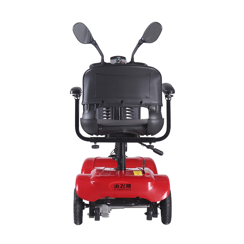 DDF105 scooter de mobilité électrique rouge pliable à 4 roues pour adultes