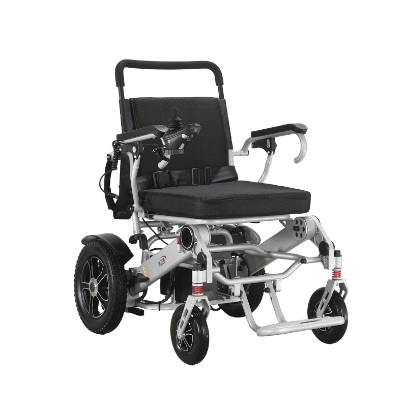 Fauteuil roulant électrique détachable en alliage d'aluminium pour personnes âgées