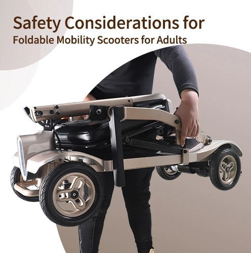 Considérations de sécurité pour les scooters de mobilité pliables pour adultes