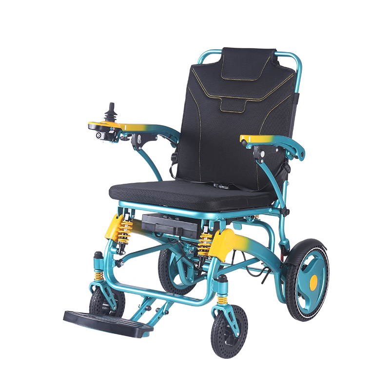 Fauteuil roulant électrique léger pliant portatif bleu de XFGN18-218