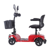 DDF105 scooter de mobilité électrique rouge pliable à 4 roues pour adultes