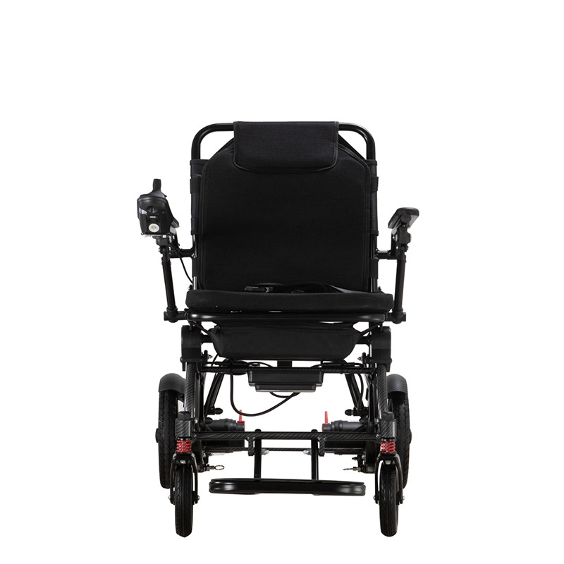 Chargement d'un fauteuil roulant électrique en fibre de carbone pour les soignants